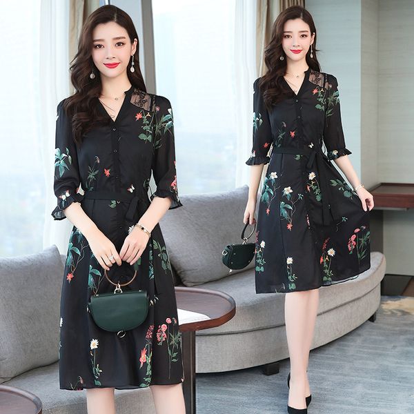 longuette woman summer wear 2019 shirt skirt exceed immortal shivering black chiffon dress, White;black
longuette woman summer wear 2019 shirt skirt exceed immortal shivering black chiffon dress, White;black