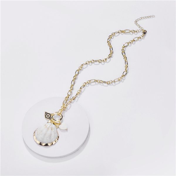 2020 designer fashion long chains bijoux femme statement necklaces for women gold chain steampunk collares shell drops necklace, Silver
2020 designer fashion long chains bijoux femme statement necklaces for women gold chain steampunk collares shell drops necklace, Silver