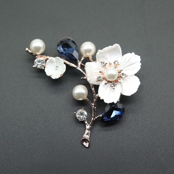 rhao blue glass white shell flower brooches pins women and men coat suit jewelry buckles accessories scarf clips gifts, Gray
rhao blue glass white shell flower brooches pins women and men coat suit jewelry buckles accessories scarf clips gifts, Gray