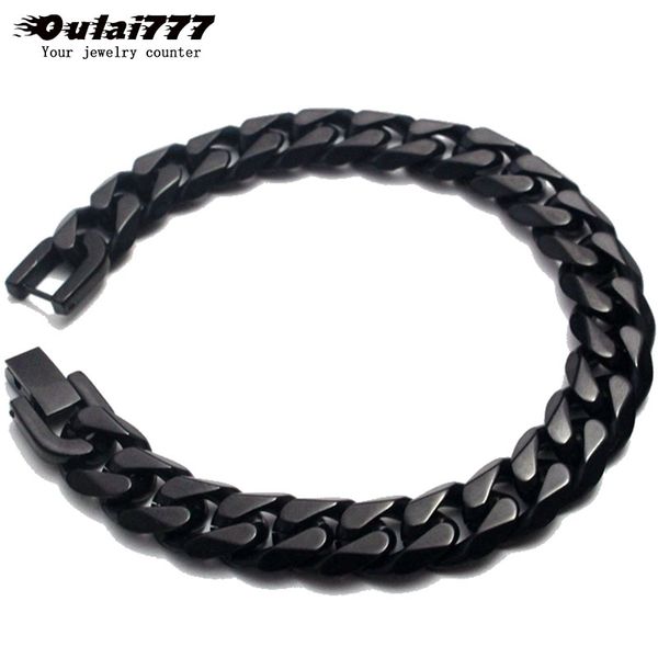 2020 polishing stainless steel men bracelet gifts for mens manboy chain cuban link retro rock charm hand chain bracelets male, Black
2020 polishing stainless steel men bracelet gifts for mens manboy chain cuban link retro rock charm hand chain bracelets male, Black