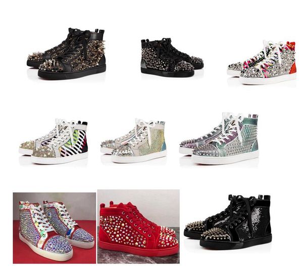 new 2019 spikes high sneakers flat perfect studded dress party red bottom luxury men outdoor casual leisure flats pik pik studs, Black
new 2019 spikes high sneakers flat perfect studded dress party red bottom luxury men outdoor casual leisure flats pik pik studs, Black