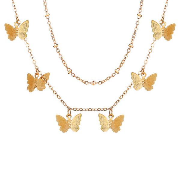 layered butterfly choker necklace gold color cute animal butterfly charm chockers women's summer necklace statement jewelry 2020, Golden;silver
layered butterfly choker necklace gold color cute animal butterfly charm chockers women's summer necklace statement jewelry 2020, Golden;silver