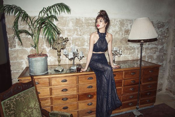 2020 elegant mermaid evening dresses two piece halter beadings appliques tulle prom dress sweep train special occasion dresses, Black;red
2020 elegant mermaid evening dresses two piece halter beadings appliques tulle prom dress sweep train special occasion dresses, Black;red