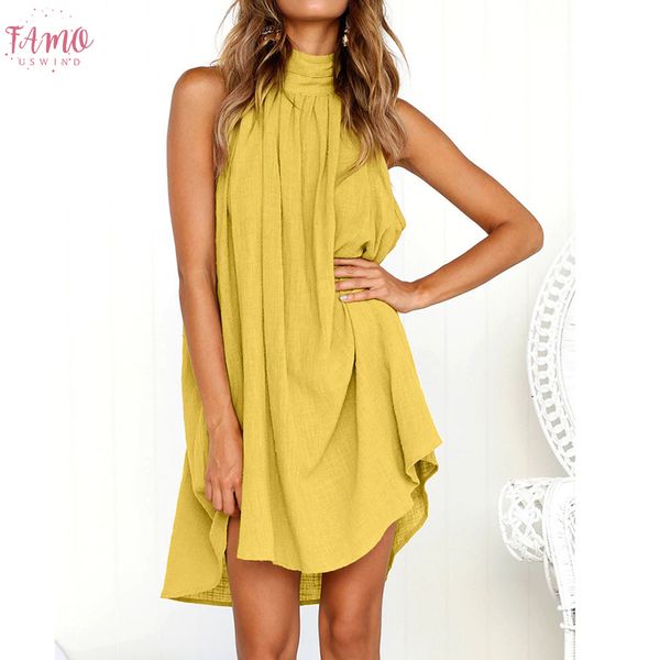 women fashion polyester solid dresses irregular ladies summer beach sleeveless party dress vestidos, Black;gray
women fashion polyester solid dresses irregular ladies summer beach sleeveless party dress vestidos, Black;gray