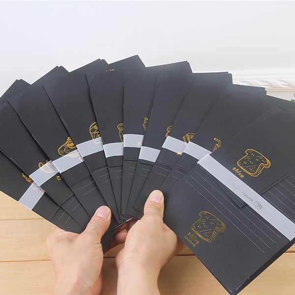 9pcs/set 3 envelopes + 6 sheets letter paper creative dessert black series envelope for gift korean stationery
9pcs/set 3 envelopes + 6 sheets letter paper creative dessert black series envelope for gift korean stationery