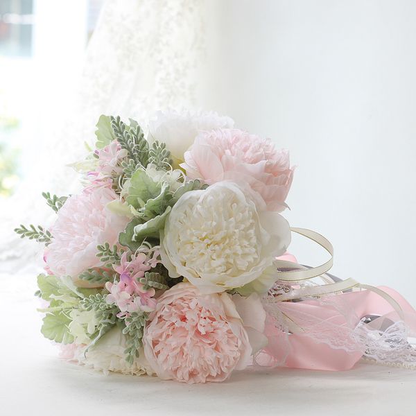artificial pink poney wedding bouquet handmade artificial flower for brides bouquet flower girl band
artificial pink poney wedding bouquet handmade artificial flower for brides bouquet flower girl band