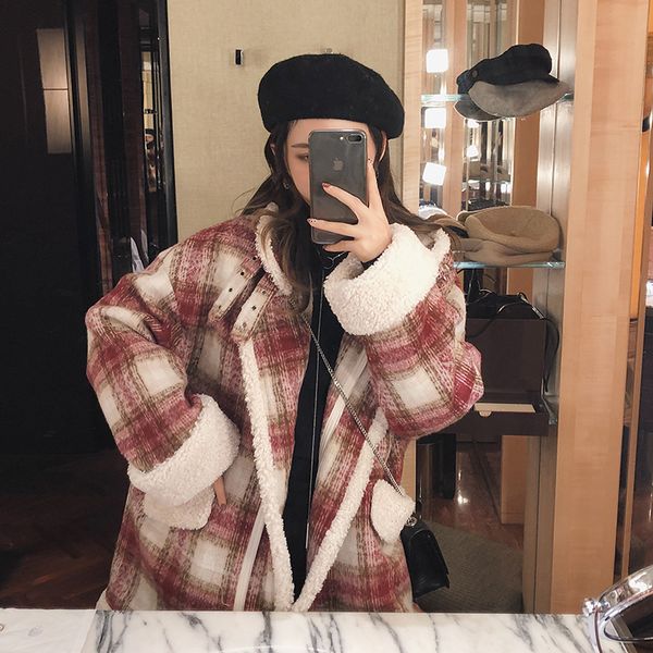mishow 2019 autumn winter red plaid woolen coat new fashion causal women turndown collar thick coat mx18d6457 y190926, Black
mishow 2019 autumn winter red plaid woolen coat new fashion causal women turndown collar thick coat mx18d6457 y190926, Black