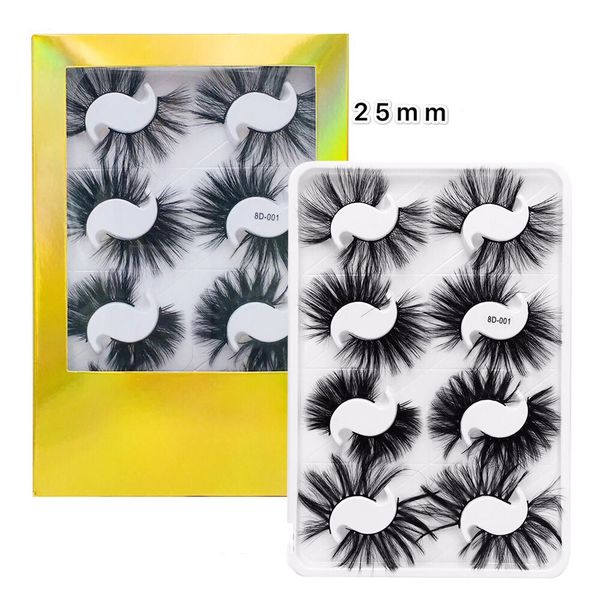 8pair 25mm lashes 100% mink hair crisscross thick natural 3d eyelashes handmade mink lashes makeup fake eyelashes customized private logo
8pair 25mm lashes 100% mink hair crisscross thick natural 3d eyelashes handmade mink lashes makeup fake eyelashes customized private logo