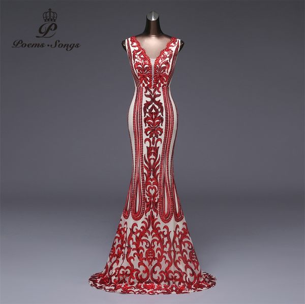 poems songs 2019 formal party dress long evening dress vestido de festa luxury red sequin robe longue prom gowns, White;black
poems songs 2019 formal party dress long evening dress vestido de festa luxury red sequin robe longue prom gowns, White;black