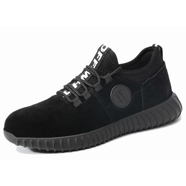 plus size men's leisure breathable steel toe cap work safety shoes anti-puncture worker shoe cow suede leather security boots, Black
plus size men's leisure breathable steel toe cap work safety shoes anti-puncture worker shoe cow suede leather security boots, Black