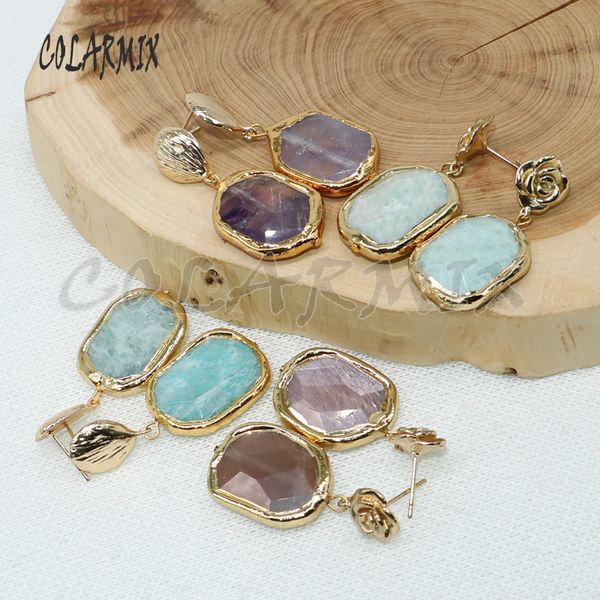 5 pairs natural stone earrings crystal dangle earrings gems jewelry for women earrings gift 4978, Silver
5 pairs natural stone earrings crystal dangle earrings gems jewelry for women earrings gift 4978, Silver