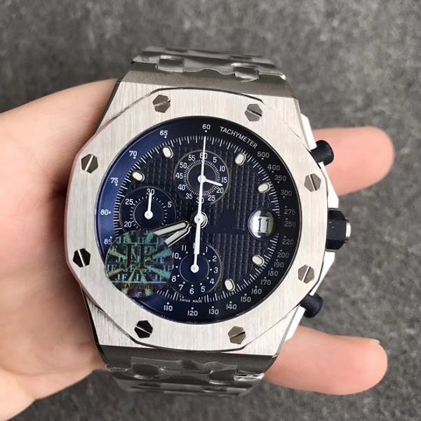 42mm 7750 automatic mechanical men watch chronograph sapphire crystal 26237st 26237 jf grade ss waterproof wristwatch, Slivery;brown
42mm 7750 automatic mechanical men watch chronograph sapphire crystal 26237st 26237 jf grade ss waterproof wristwatch, Slivery;brown