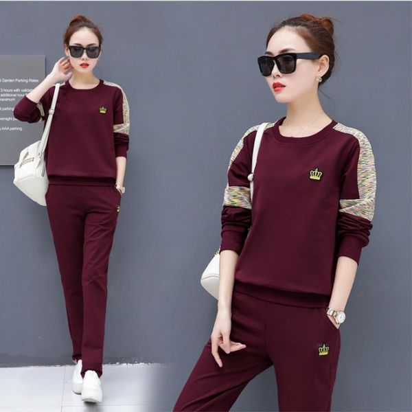 2020 autumn woman tracksuit sets korean fashion female 2 pieces sets woman red suit long sleeve round collar black sweater, Gray
2020 autumn woman tracksuit sets korean fashion female 2 pieces sets woman red suit long sleeve round collar black sweater, Gray