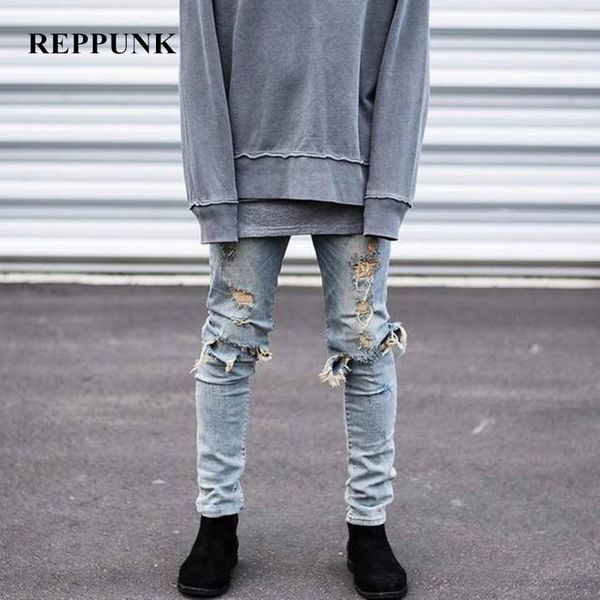 мужчины новый хип-хоп ripped slim fit джинсы нищий брюки мода человек случайный сплошной цвет хлопок большие отверстия повредить джинсовые б, Blue
мужчины новый хип-хоп ripped slim fit джинсы нищий брюки мода человек случайный сплошной цвет хлопок большие отверстия повредить джинсовые б, Blue