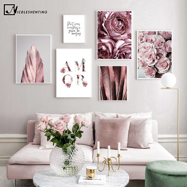 скандинавская мода плакат розы перо nordic style wall art холст печати картина современной гостиной декор изображение
скандинавская мода плакат розы перо nordic style wall art холст печати картина современной гостиной декор изображение