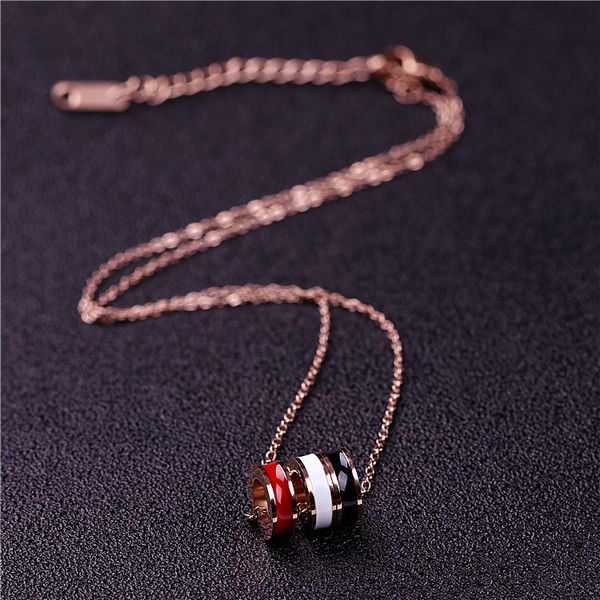 japanese and korean titanium steel tricolour ring pendant shortstyle necklace net red trend accessory clavicle chain woman, Silver
japanese and korean titanium steel tricolour ring pendant shortstyle necklace net red trend accessory clavicle chain woman, Silver