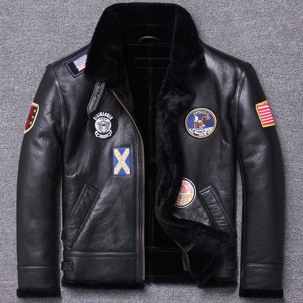tcyeek 100% natural shearling jacket men clothes 2020 streetwear real fur coat man moto biker slim genuine leather jackets um798, Black
tcyeek 100% natural shearling jacket men clothes 2020 streetwear real fur coat man moto biker slim genuine leather jackets um798, Black