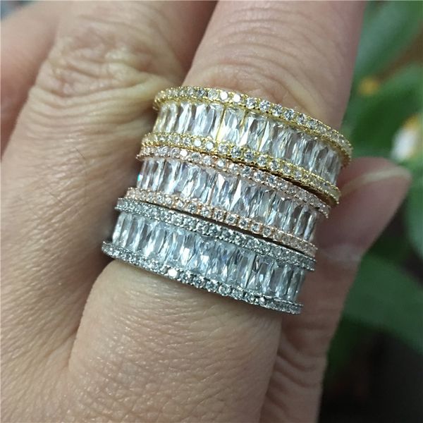 handmade 3 colors elegan ring full diamond black gold filled party wedding band rings for women men finger jewelry gift, Slivery;golden
handmade 3 colors elegan ring full diamond black gold filled party wedding band rings for women men finger jewelry gift, Slivery;golden
