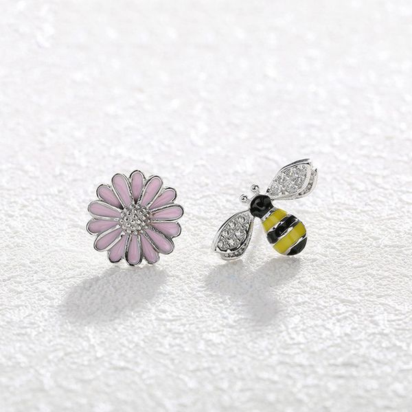 daisy & bee colored enamal 100% real solid 925 sterling silver jewelry stud earrings wholesale, Golden;silver
daisy & bee colored enamal 100% real solid 925 sterling silver jewelry stud earrings wholesale, Golden;silver