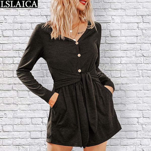 women's jumpsuits & rompers women long sleeve button decorat solid autumn winter fashion casual jumpsuit loose ropa mujer, Black;white
women's jumpsuits & rompers women long sleeve button decorat solid autumn winter fashion casual jumpsuit loose ropa mujer, Black;white
