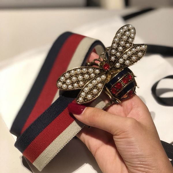 selling 2019 fashion red bee buckle men women luxury belts european style high waistbands elastic braid girdle for gift 5681, Black;brown
selling 2019 fashion red bee buckle men women luxury belts european style high waistbands elastic braid girdle for gift 5681, Black;brown