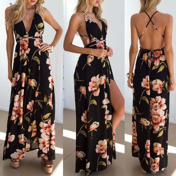 summer dress 2019 floral vestidos mujeres maxi dress long pleated dresses backless evenning femme longue robe ankle length dress, Black;gray
summer dress 2019 floral vestidos mujeres maxi dress long pleated dresses backless evenning femme longue robe ankle length dress, Black;gray