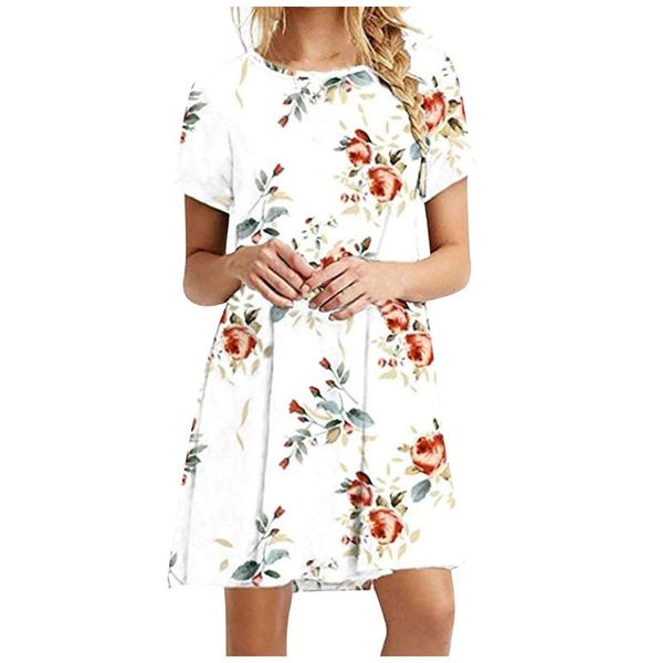maternity dresses elegant summer women's dress 2021 women short sleeve round collar print casual mini pocket vestidos, White
maternity dresses elegant summer women's dress 2021 women short sleeve round collar print casual mini pocket vestidos, White