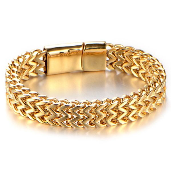 high polished dubai gold color link chain bracelet for men stainless steel jewelry 12mm hand chain accessories birthday gifts, Black
high polished dubai gold color link chain bracelet for men stainless steel jewelry 12mm hand chain accessories birthday gifts, Black