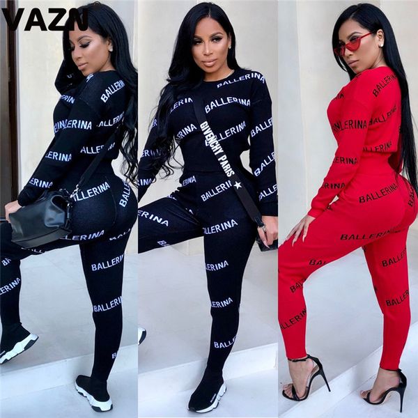 vazn gwny18654 summer red black letter print o-neck 2019 set long sleeve long pant 2 piece sets night club young wind sets, White
vazn gwny18654 summer red black letter print o-neck 2019 set long sleeve long pant 2 piece sets night club young wind sets, White
