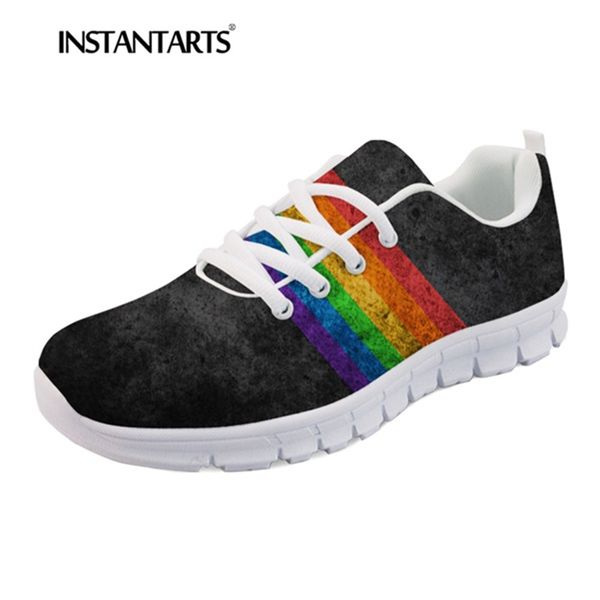 instantarts pride sneakers tenis feninino women's casual lacing flats shoe rainbow print comfortable mesh sneaker for teen girl, Black
instantarts pride sneakers tenis feninino women's casual lacing flats shoe rainbow print comfortable mesh sneaker for teen girl, Black