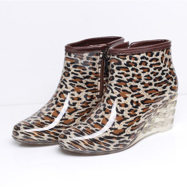 womens rain boots fashion leopard print wedges short tube rain boots waterproof outdoor water grils shoes dropshipping, Black
womens rain boots fashion leopard print wedges short tube rain boots waterproof outdoor water grils shoes dropshipping, Black