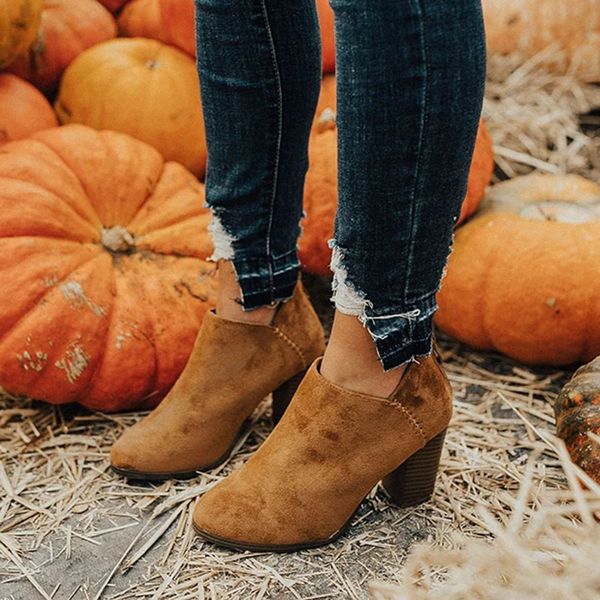 2019 spring boots women shoes retro high heel ankle boots female block mid heels casual botas mujer booties feminina plus size, Black
2019 spring boots women shoes retro high heel ankle boots female block mid heels casual botas mujer booties feminina plus size, Black