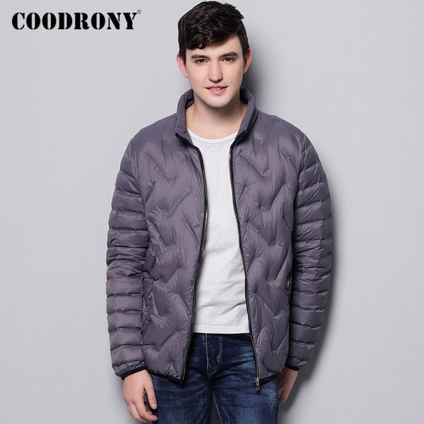 coodrony brand duck down jacket men fashion casual stand collar coat men soft warm winter jackets zipper pocket clothing 98025, Black
coodrony brand duck down jacket men fashion casual stand collar coat men soft warm winter jackets zipper pocket clothing 98025, Black