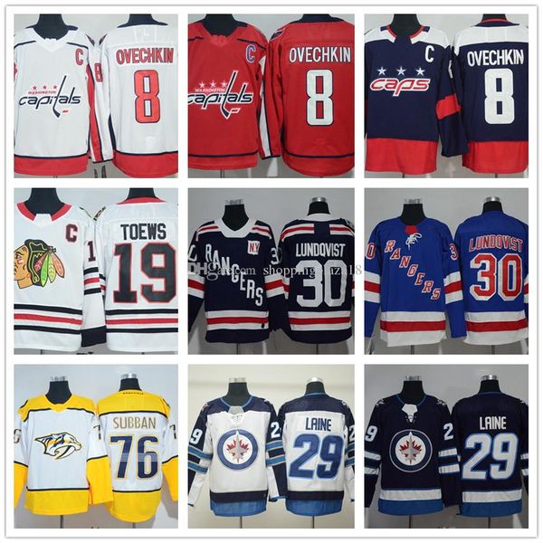 8 alexander ovechkin 30 henrik lundqvist 76 pk subban 19 jonathan toews 29 patrik laine men's hockey jersey schmidt stitched patches lo, Black;red
8 alexander ovechkin 30 henrik lundqvist 76 pk subban 19 jonathan toews 29 patrik laine men's hockey jersey schmidt stitched patches lo, Black;red