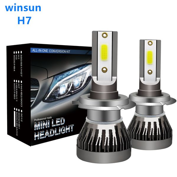 winsun 1kits mini 1 auto headlight lamp h1 h4 h7 h11 9005 9006 imported cob chip 90w 12000lm white high power car led bulbs
winsun 1kits mini 1 auto headlight lamp h1 h4 h7 h11 9005 9006 imported cob chip 90w 12000lm white high power car led bulbs