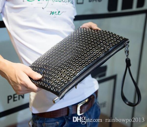 factory wholesale brand new japanese male bag hand bag chaonan essential personality rivet rivet men hand bag leather hand bag
factory wholesale brand new japanese male bag hand bag chaonan essential personality rivet rivet men hand bag leather hand bag