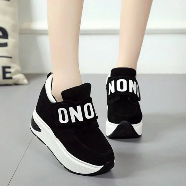 2019 spring women's vulcanize shoes woman hook&loop suede casual shoes new fashion woman platform sneakers, Black
2019 spring women's vulcanize shoes woman hook&loop suede casual shoes new fashion woman platform sneakers, Black