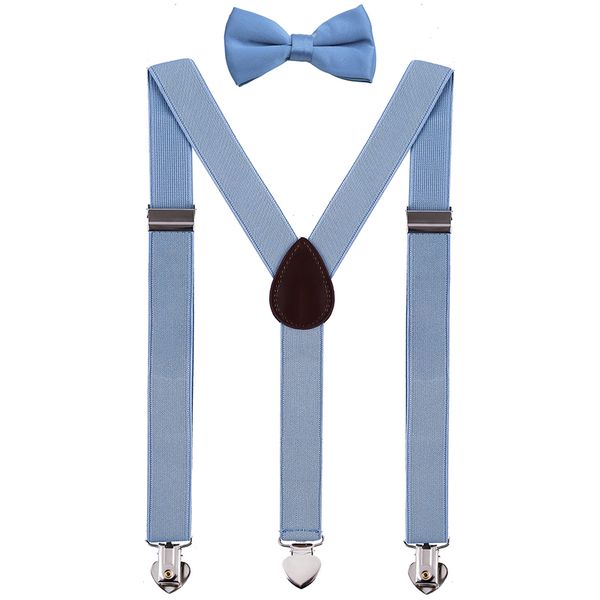 deobox adjustable y-back suspenders and pre tied bow tie for baby toddlers tuxedo braces, Black
deobox adjustable y-back suspenders and pre tied bow tie for baby toddlers tuxedo braces, Black
