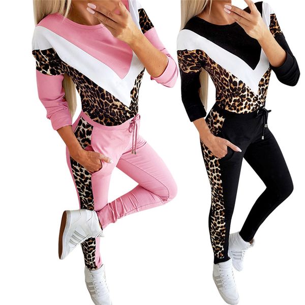 leopard color patchwork 2020slim women 2 piece set long sleeve drawstring pocket pencil pant casual streetwear suit, White
leopard color patchwork 2020slim women 2 piece set long sleeve drawstring pocket pencil pant casual streetwear suit, White