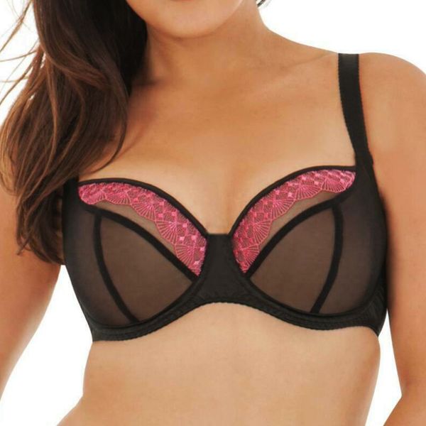 women's perspective underwire full coverage non-padded lace embroidery plus size thin bra 36 38 40 42 d dd e f ff g black, Red;black
women's perspective underwire full coverage non-padded lace embroidery plus size thin bra 36 38 40 42 d dd e f ff g black, Red;black