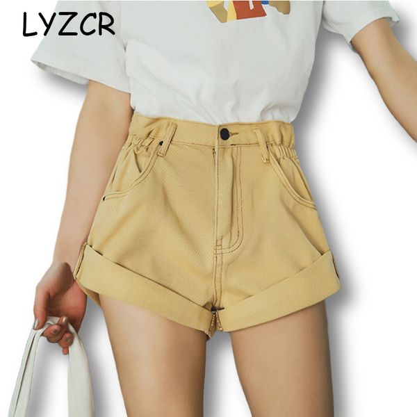 lyzcr high waist denim shorts women loose wide leg women's shorts jeans feminina denim white jeans short for women summer 2020, Blue
lyzcr high waist denim shorts women loose wide leg women's shorts jeans feminina denim white jeans short for women summer 2020, Blue