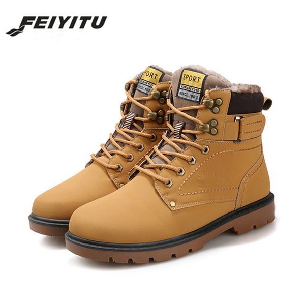 feiyitu men's boots fashion super warm winter shoes outdoor men boots casual brand snow keep warm ankle botas size, Black
feiyitu men's boots fashion super warm winter shoes outdoor men boots casual brand snow keep warm ankle botas size, Black