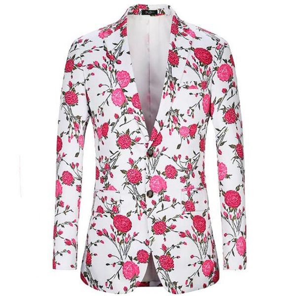 2018 the latest groom suit rose pattern new year's valentine's day fashion european and american casual leisure suits, White;black
2018 the latest groom suit rose pattern new year's valentine's day fashion european and american casual leisure suits, White;black