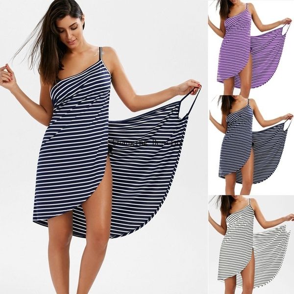 cover up dress plus size s-5xl women fashion sleeveless stripes print cotton casual beach wear wrap, Black;gray
cover up dress plus size s-5xl women fashion sleeveless stripes print cotton casual beach wear wrap, Black;gray