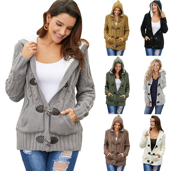 2019 Women Cardigans Sweater Solid Loose Knitwear Single Breasted Casual Knit Cardigan Outwear Winter hoodies Coat SY27967
2019 Women Cardigans Sweater Solid Loose Knitwear Single Breasted Casual Knit Cardigan Outwear Winter hoodies Coat SY27967