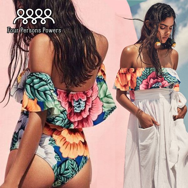 one piece swimsuit wear bikini off shoulder bodysuit lacework vintage printing swimwear women one piece bikinis nk49, White;black
one piece swimsuit wear bikini off shoulder bodysuit lacework vintage printing swimwear women one piece bikinis nk49, White;black