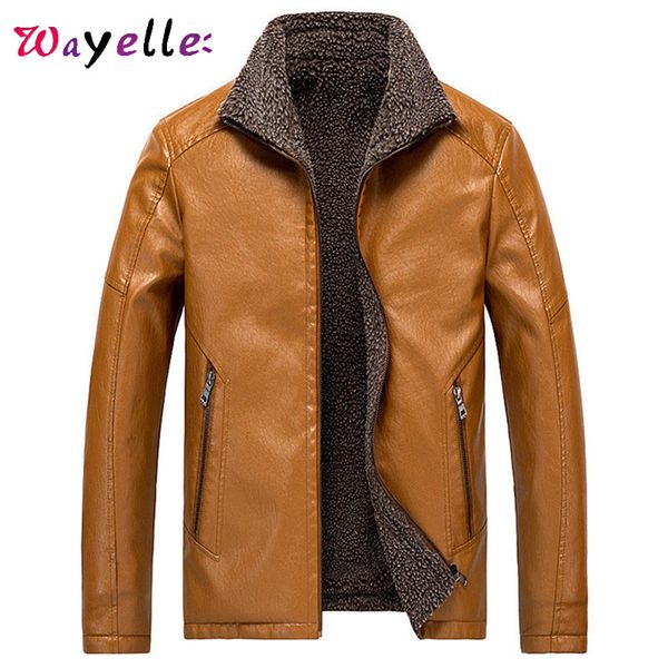 pu leather jacket winter 2019 solid motorcycle fleece jackets men plus size 5-8xl fashion zippers casual bomber jackets men, Black
pu leather jacket winter 2019 solid motorcycle fleece jackets men plus size 5-8xl fashion zippers casual bomber jackets men, Black