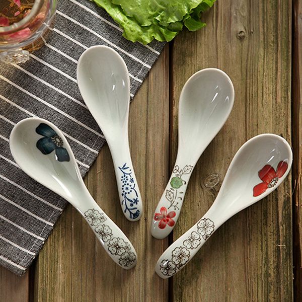 small ceramic spoon kids children rice scoop flower pattern soup spoons kitchen tableware
small ceramic spoon kids children rice scoop flower pattern soup spoons kitchen tableware