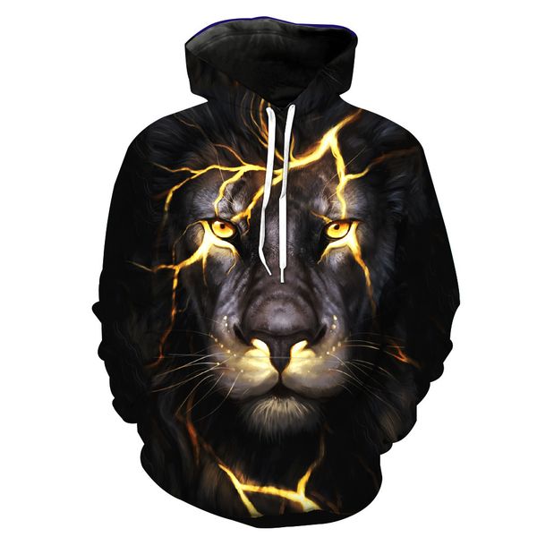 foreign trade lion printed hat pocket cover men's tide hat men's guard sweatshirts printing blouse hoodies, Black
foreign trade lion printed hat pocket cover men's tide hat men's guard sweatshirts printing blouse hoodies, Black