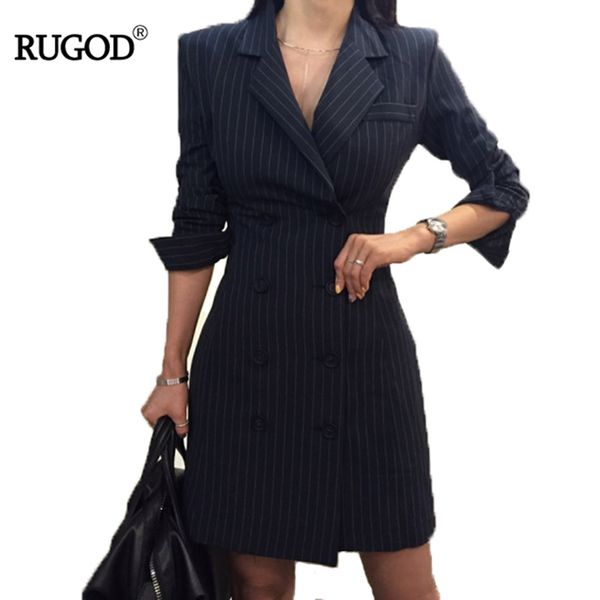 rugod 2018 new office lady long sleeve profession women dress empire straight striped double button turn-down collar mini dress t5190615, Black;pink
rugod 2018 new office lady long sleeve profession women dress empire straight striped double button turn-down collar mini dress t5190615, Black;pink